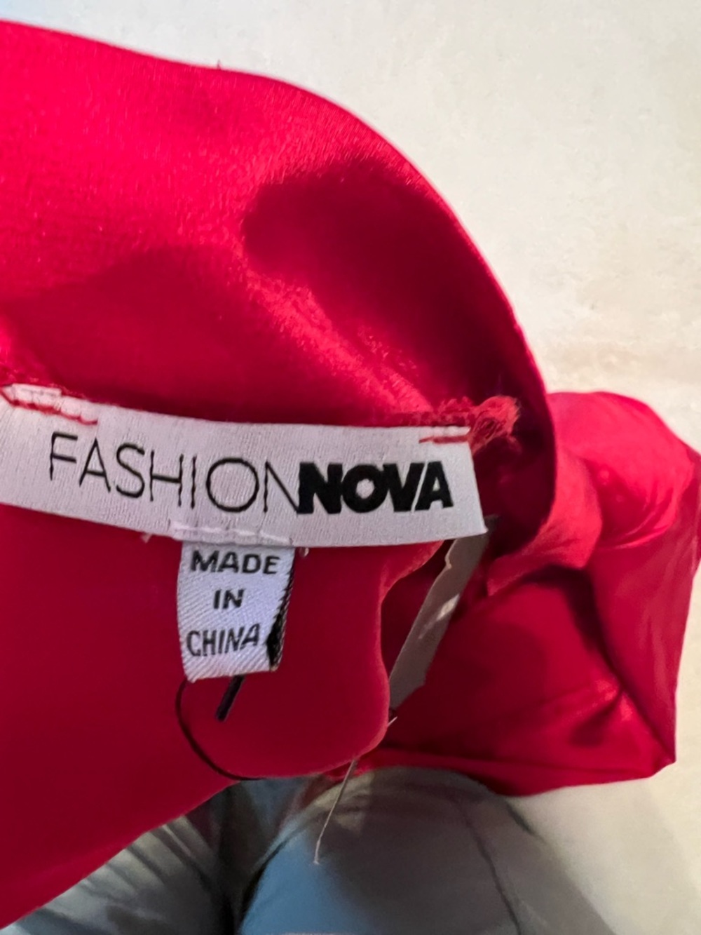 Fashion Nova Red Tiered Ruffle Sleeve Bodysuit - Picture 8 of 8